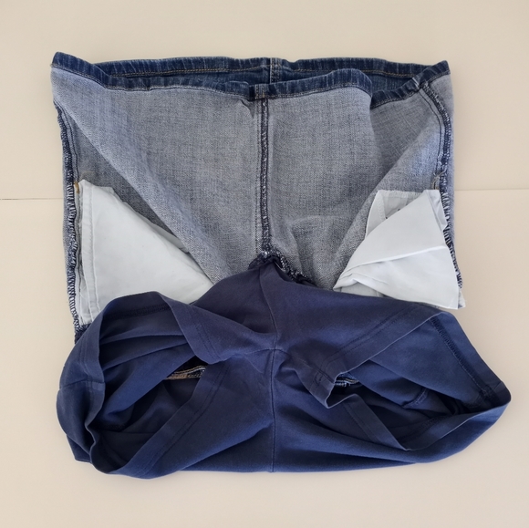 The Childrens Place Distressed Embellished Jean Skirt Girls Size 14 - Picture 9 of 15